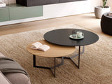 2 Pc's Coffee Table Black & Brown
