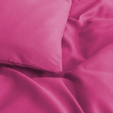 Pink Plain Dyed Duvet Set