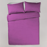 Purple Plain Dyed Duvet Set