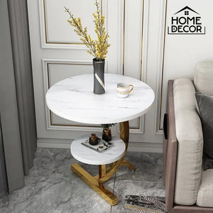 Luxury 2 Shelf Curved Creative Coffee Table