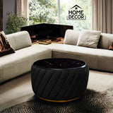 Luxury Round Center Table With Marble Sheet -4