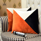 2 Pcs Velvet Triangle Multicolor Cushions