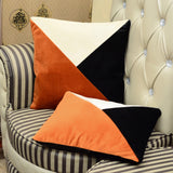 2 Pcs Velvet Triangle Multicolor Cushions