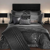 PCS LUXURY SEQUENCED BRIDAL SET WITH FREE QUILT FILLING  GREY