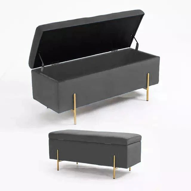 3 Seater Storage Box With Steel Stand- 963
