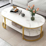 Oval Shape Uv Marble Texture Sheet Center Table