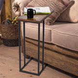 Wooden C Table And Side Table Brown