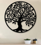 Black Tree Wooden Wall Art